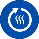 Symbol für Aufwärmen